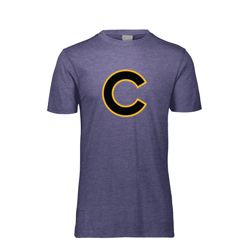 [FTSCUBRY-AS-LOGO2] Decker Men's Tri-Blend T-Shirt - Short Sleeve (Adult S, Royal, Logo 2)