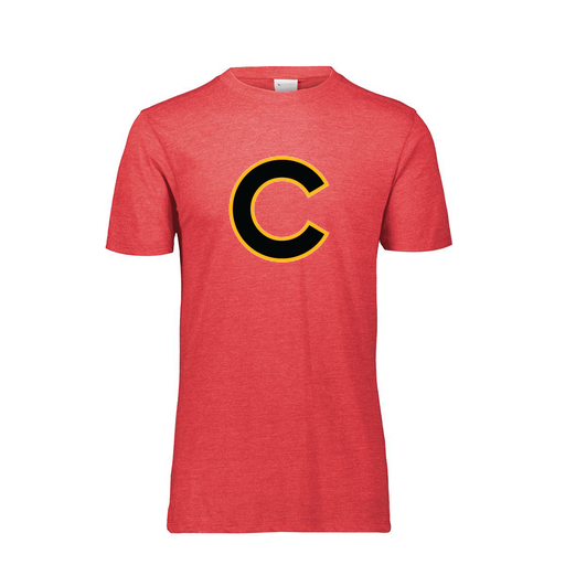 [FTSCUBRD-AS-LOGO2] Decker Men's Tri-Blend T-Shirt - Short Sleeve (Adult S, Red, Logo 2)