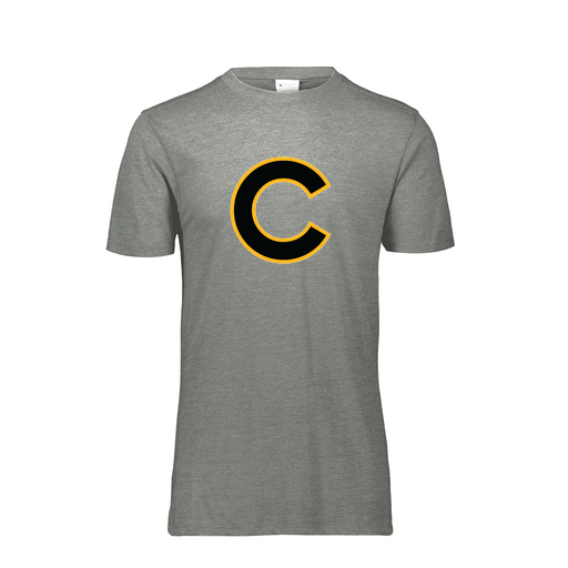 [FTSCUBGY-YS-LOGO2] Decker Youth Tri-Blend T-Shirt - Short Sleeve (Youth S, Gray, Logo 2)