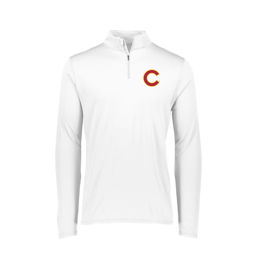 [FTLQFLWH-FAXS-LOGO1] Decker Women's Flex-Lite 1/4 Zip Shirt (Female Adult XS, White, Logo 1)