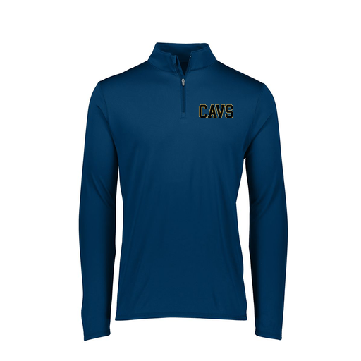 [FTLQFLNV-FAXS-LOGO3] Decker Women's Flex-Lite 1/4 Zip Shirt (Female Adult XS, Navy, Logo 3)