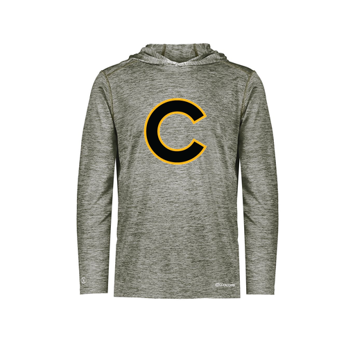 [FOLHCGGY-AS-LOGO2] Decker Men's Charge Hoodie (Adult S, Gray, Logo 2)