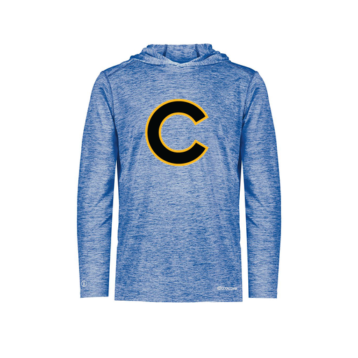 [FOLHCGRY-YS-LOGO2] Decker Youth Charge Hoodie (Youth S, Royal, Logo 2)