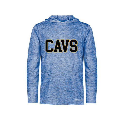 [FOLHCGRY-YS-LOGO3] Decker Youth Charge Hoodie (Youth S, Royal, Logo 3)