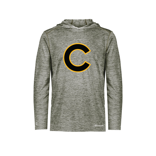 [FOLHCGGY-YS-LOGO2] Decker Youth Charge Hoodie (Youth S, Gray, Logo 2)