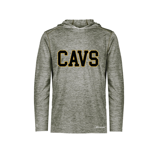 [FOLHCGGY-YS-LOGO3] Decker Youth Charge Hoodie (Youth S, Gray, Logo 3)