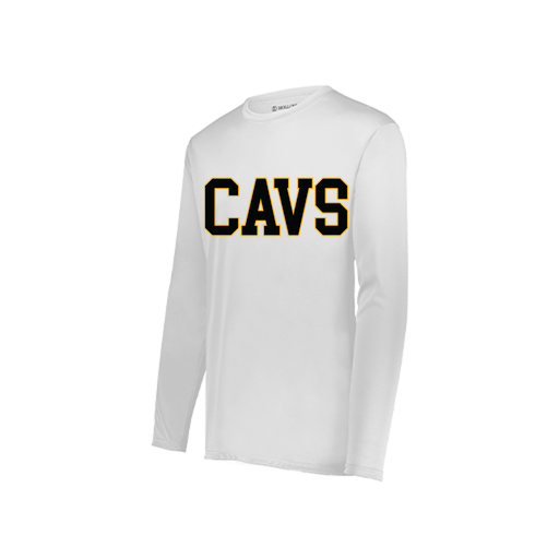 [222822.005.XS-LOGO3] Men's LS Smooth Sport Shirt (Adult XS, White, Logo 3)